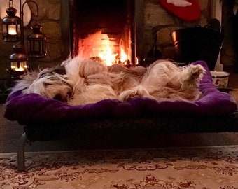 Handmade Dog Crate Mat, Recycled Plastic Bedding, Travel Cushion