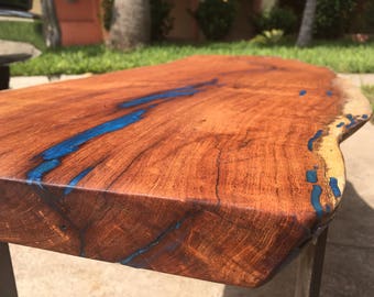 Blue Lake Live Edge Mesquite Coffee Table