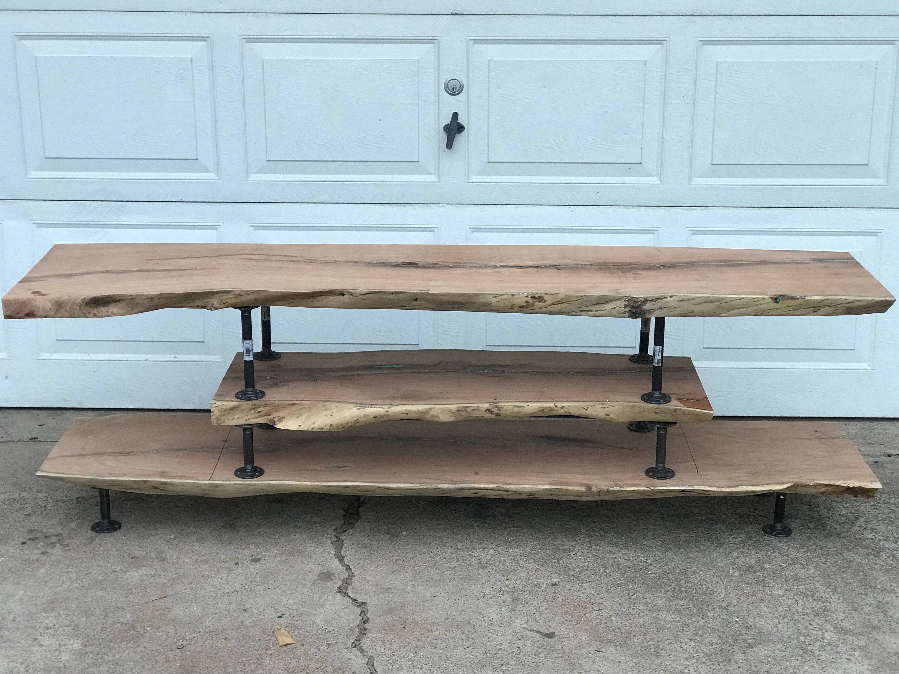 Live Edge Boot Rack Live Edge Console Unit - Etsy