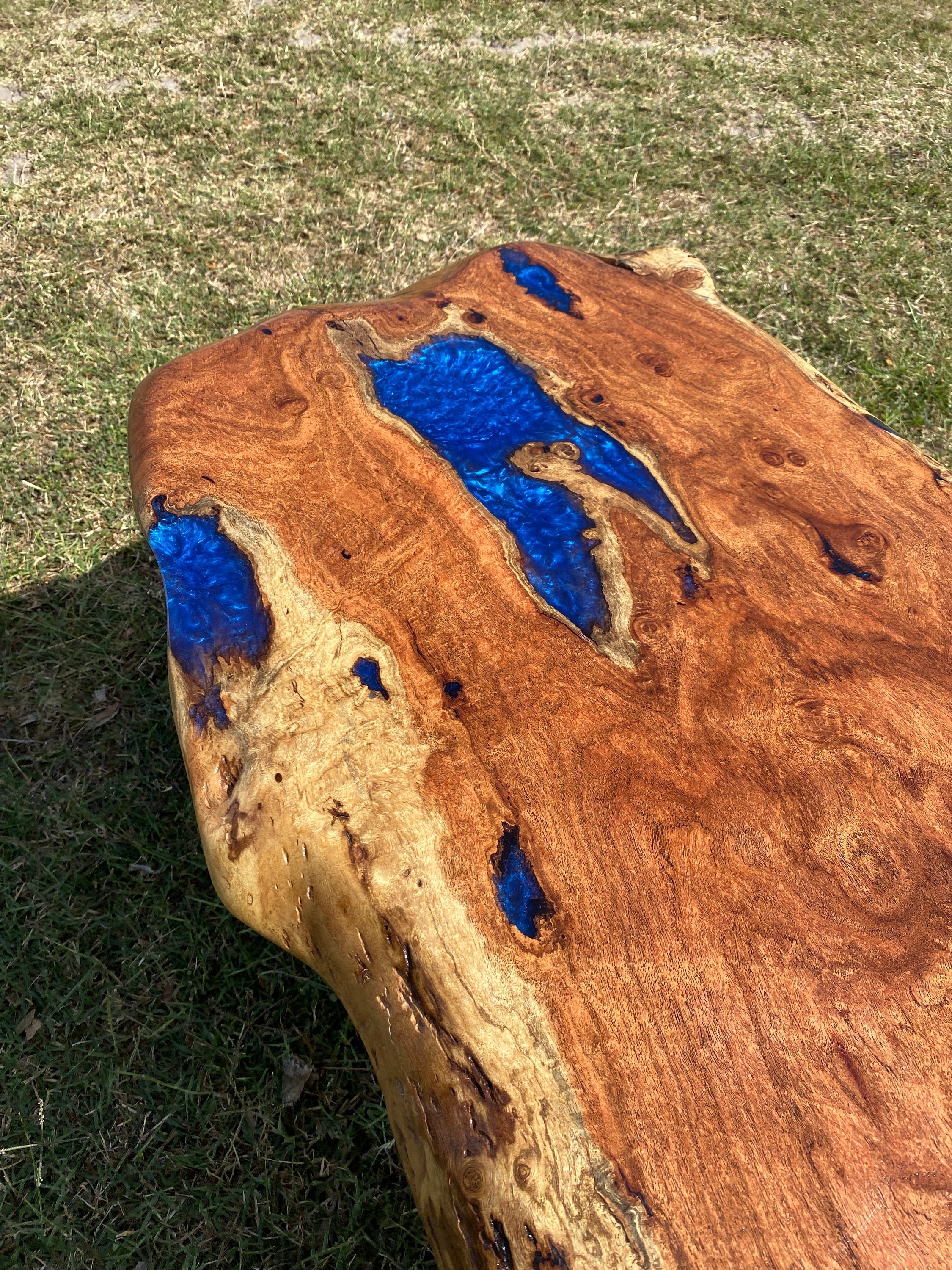 Blue Lake Driftwood Coffee Table Etsy