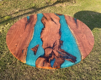 Round River Mesquite Dining Table