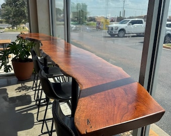 Handmade Live Edge Mesquite Wood Bar Counter Tops