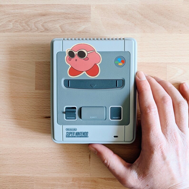 Clout Kirby Vinyl Sticker Decal Kirby Wearing Sunglasses Sticker Laptop