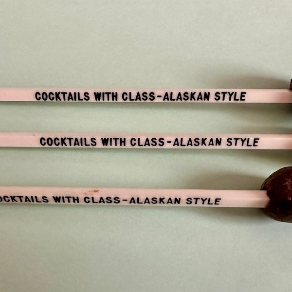 Alaska Moose Nugget Swizzle Sticks set of 3