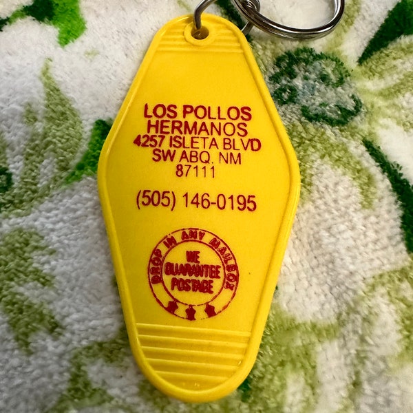 Los Pollos Hermanos Retro-Look Hotel Motel Key Tag