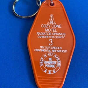 Cozy Cone Motel from Cars Retro-Look Key Fob Keychain