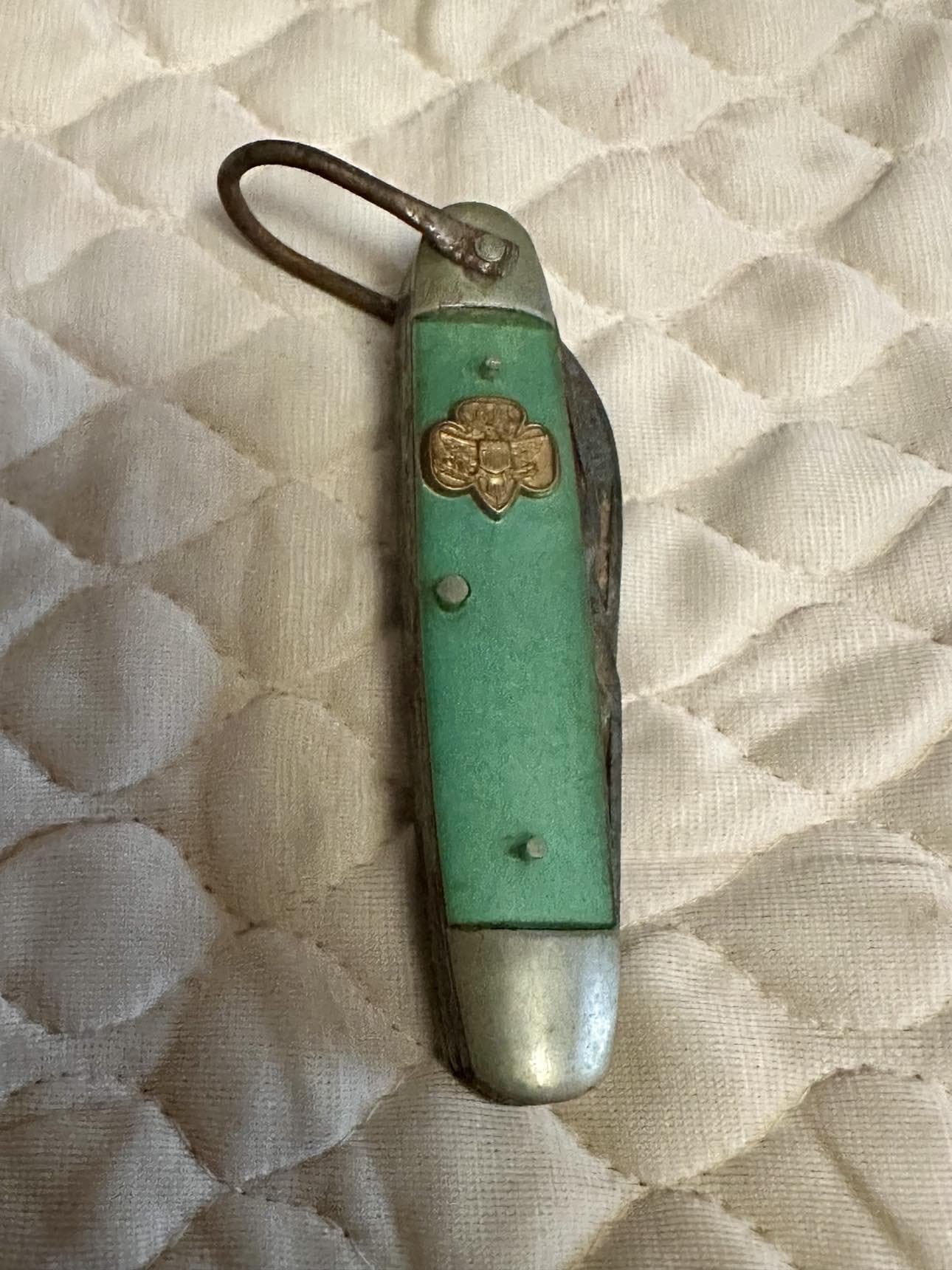 Vintage Pocket Knife Girl Scout 4 Blade Kutmaster UTA14GR Green