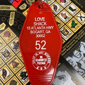 Old School Love Shack Key Tag