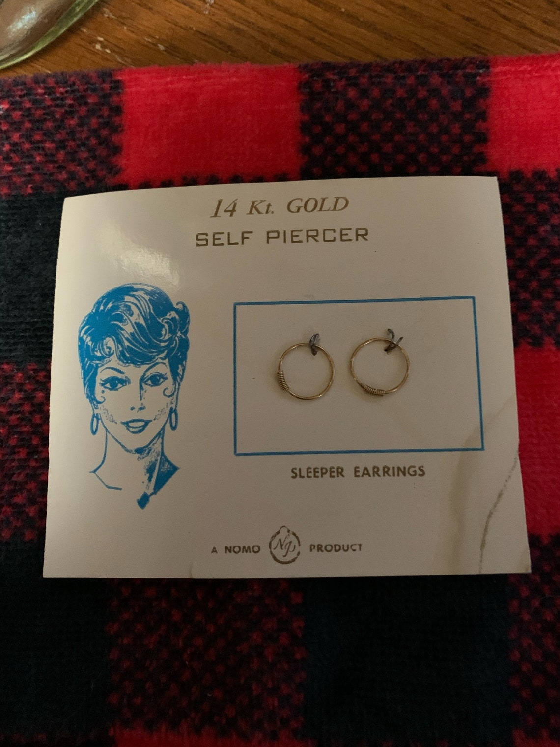 Vintage 14K SelfPiercing Sleeper Earrings or Nose Rings by Etsy
