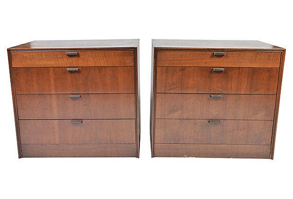 Mid Century Dressers Nightstands Pair Etsy