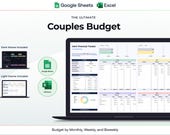 Couples Budget Spreadsheet | Joint Finance Tracker (Digital Download)