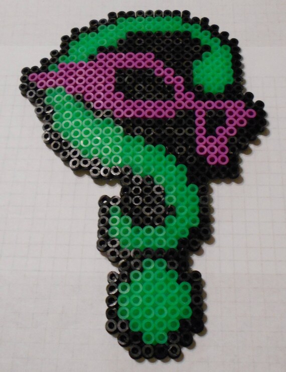 Riddler-Logo aus Batman fertig Perler Artikel 