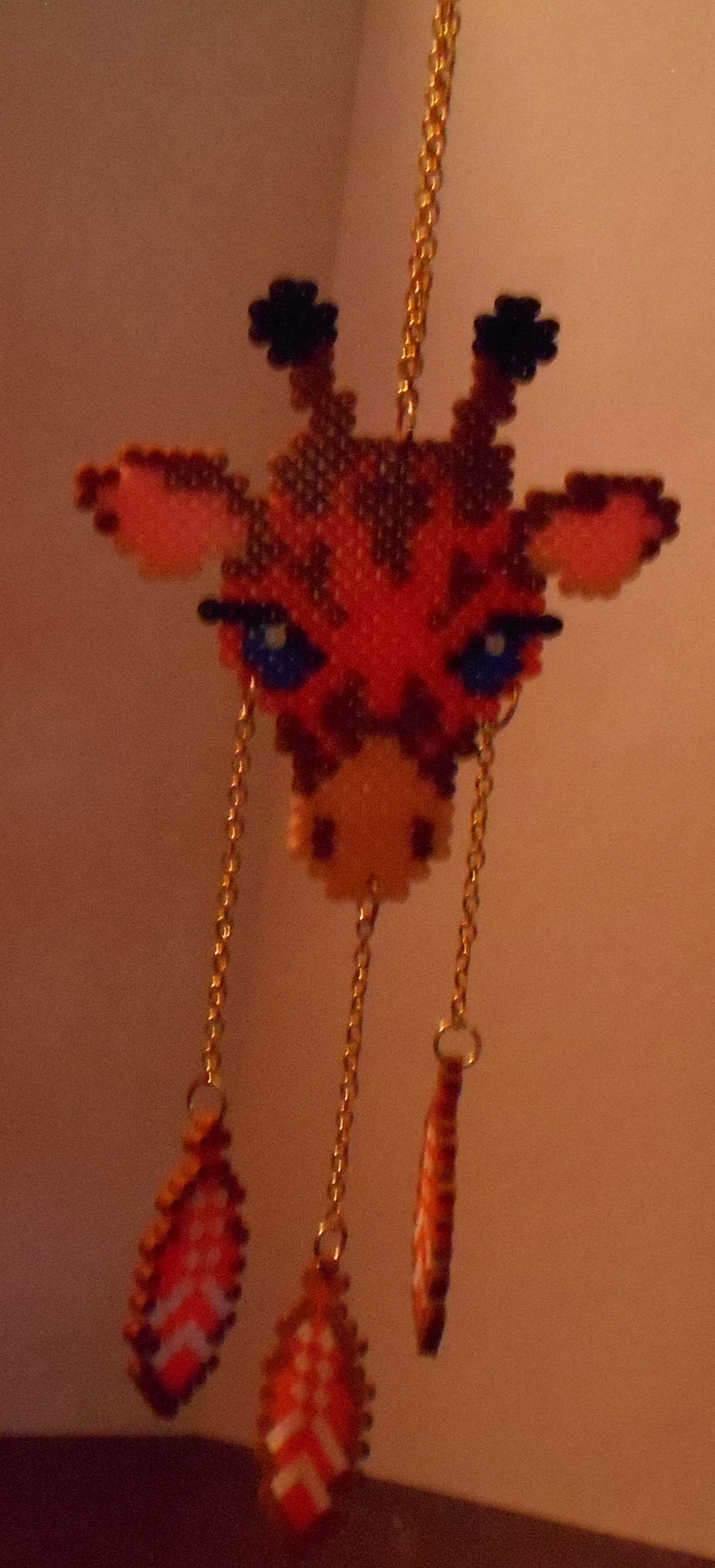 Mini Perler Bead Giraffe Dream Catcher Etsy UK