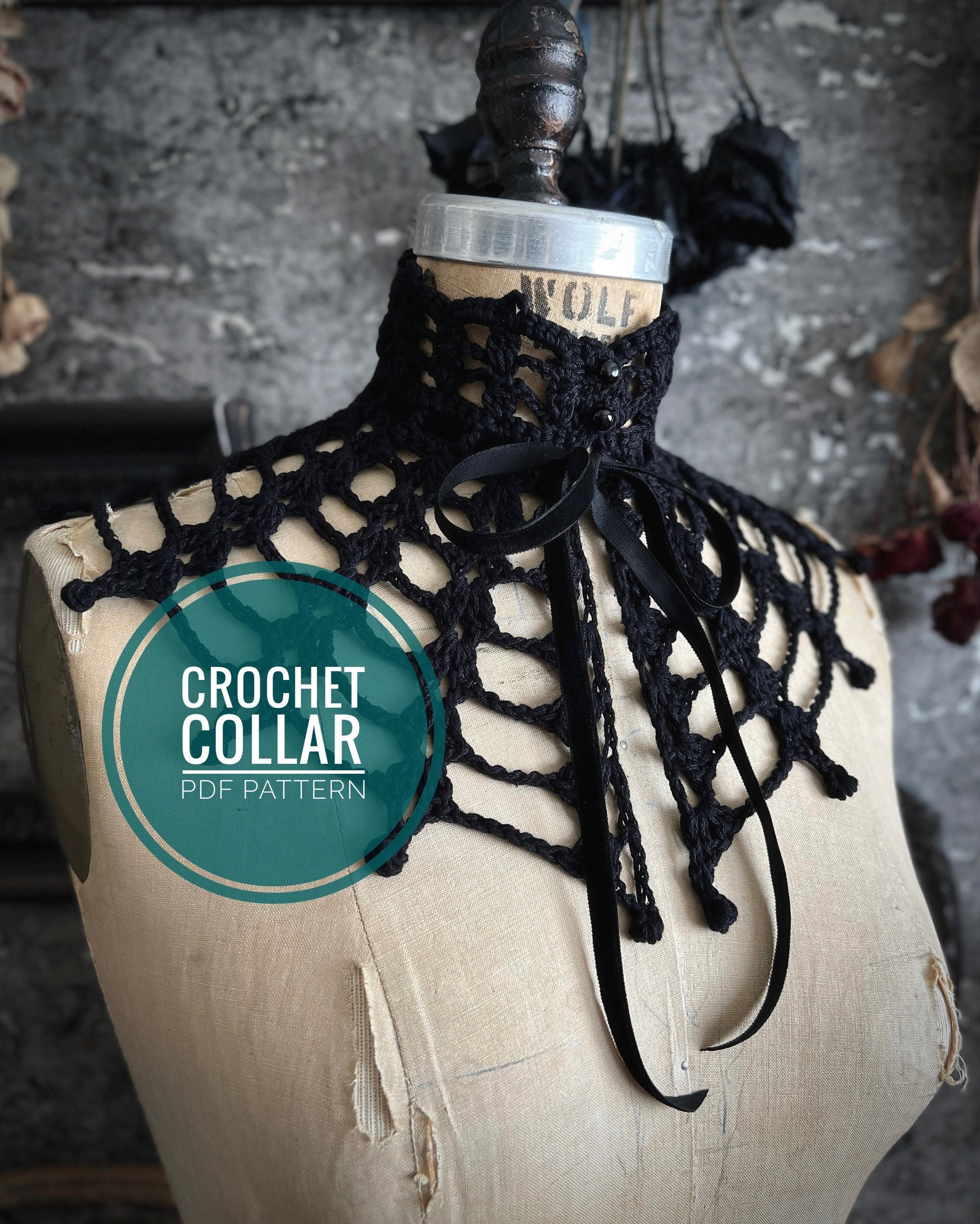 Requiem Crochet Collar Pattern