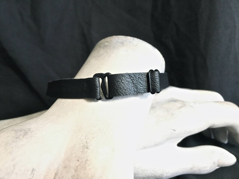 1 Wide Black Arm Cuff Set Faux Vegan Leather Arm Belts Etsy