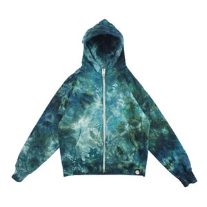 Moletom com capuz tie-dye com zíper verde Wasabi, moletom com capuz tie-dye com zíper verde, moletom com capuz tie-dye verde, moletom tie-dye, moletom com capuz festival, moletom hippie