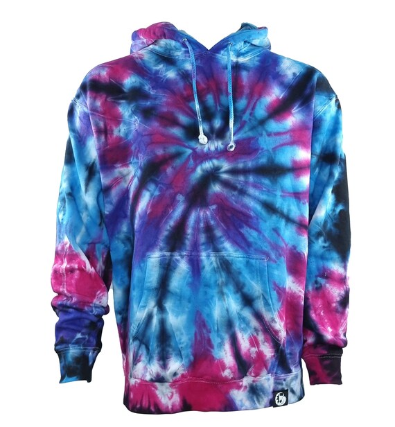 Blue Tie Dye Hoodie Pink Tie Dye Hoodie Spiral Tie Dye - Etsy