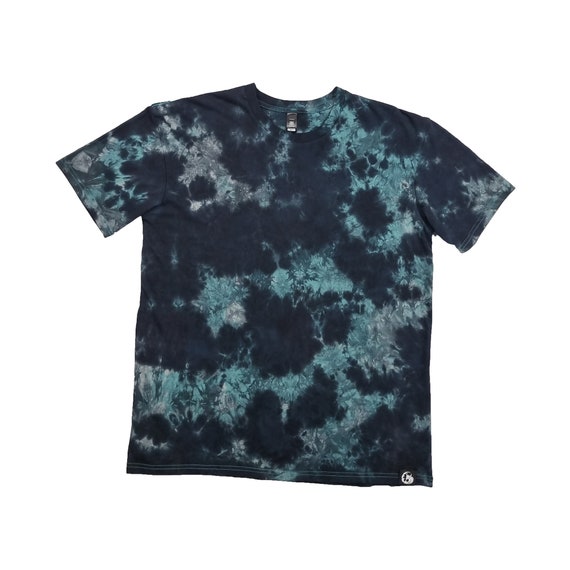 blue camo tie dye