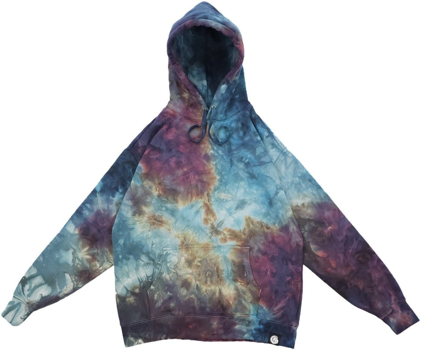 Blue Tie Dye Hoodie Etsy