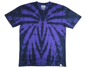 Purple Spider Tie Dye T-Shirt: Y2K Grunge Alt Metal T Shirt