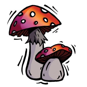 Pride Mushroom Stickers