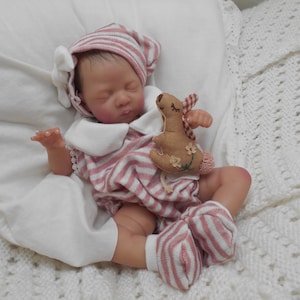 Adorable Reborn Baby, Luna, Mini Baby, Therapy Doll, Heavy, Weighted, Handmade, With Love, Vinyl, Preemie Size