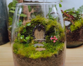 Miniatue Fairy Tiny Circular Arch Door Figurines Fairy Garden Supplies Terrarium Accessories DIY Miniature Garden