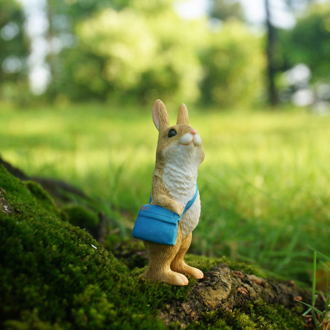 Fairy Miniature Funny Tiny Rabbit With Bag Mini Garden Accessories ...