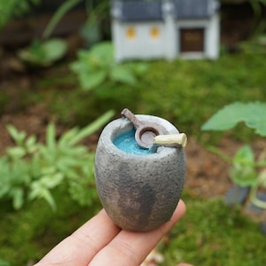 Miniature Tiny  Water Vat Figure Fairy Garden Supplies Terrarium Accessories