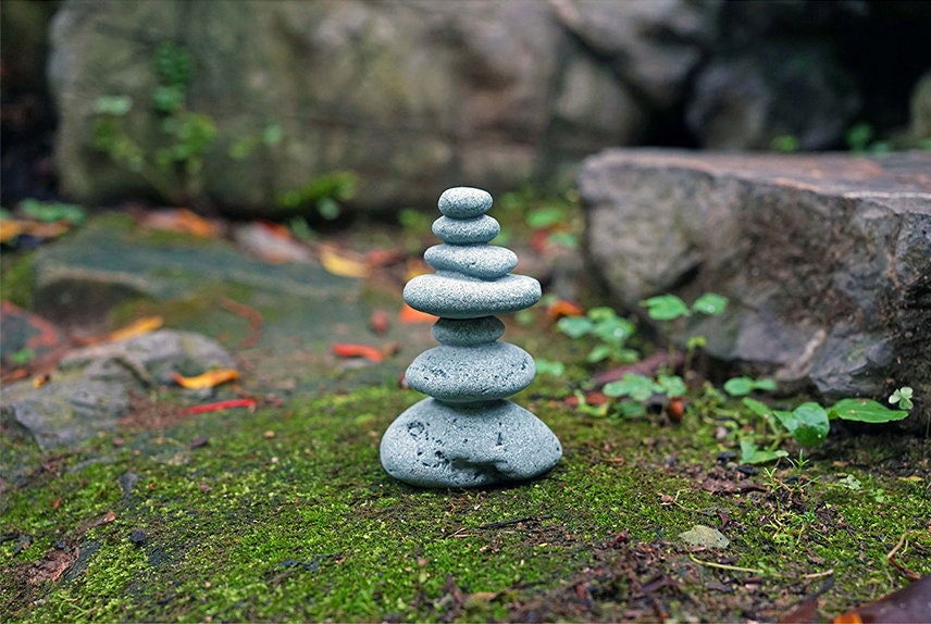 Natural Miniature Small Zen Style Stone Laying Figure Fairy Etsy