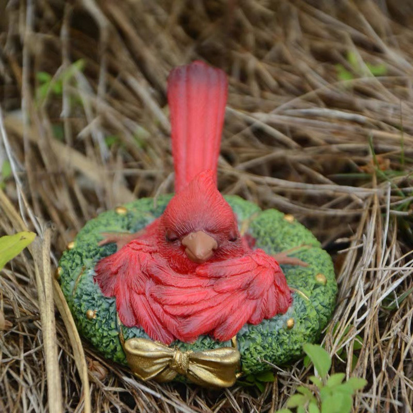 tiny cardinal figurines