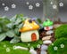 4pcs Miniature Small Mushroom House , 4 Color 4 size ,  Fairy Garden Supplies Terrarium Accessories 