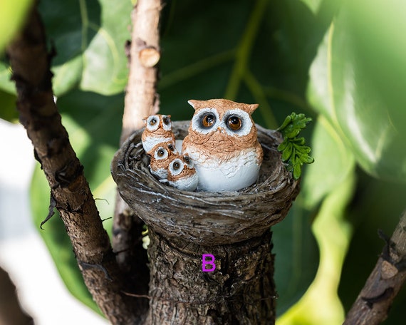Figurine Fée Sur Livres Avec Grenouille Et Hibou – Miniature Pour Jardin, Terrarium Ou Déco Maison – Peinte à La Main ! - 12