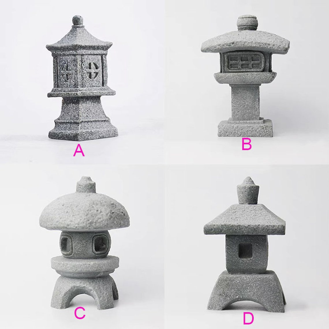 5.5cm Miniature Small Zen Style Stone Lamp Figure Fairy Garden Etsy