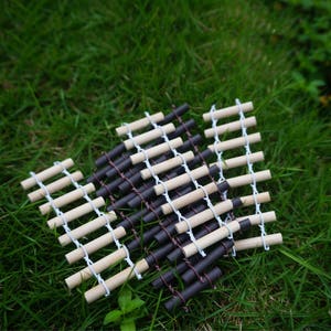 Miniature Small Brown and White fence Mini Fairy Garden Supplies Terrarium Accessorries 10pcs