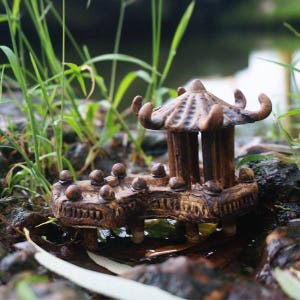 Miniature Small Chinese Style Pavilion Fairy Garden Supplies Terrarium Accessories DIY Miniature Garden