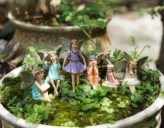 Set 6 Fate Da Giardino In Miniatura - Decorazione Esterna/Interna, Impermeabile - Foto 12