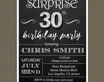 surprise 30th etsy