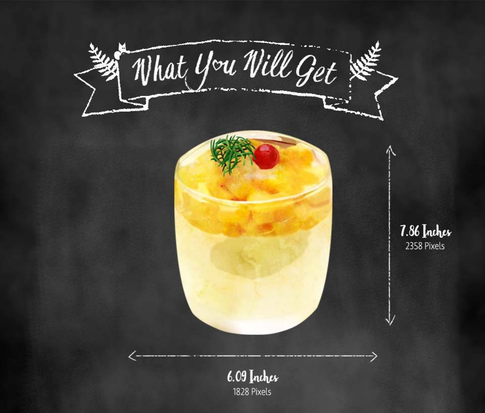 Mango Pudding Dessert Clipart Jelly Clipart Dessert Etsy