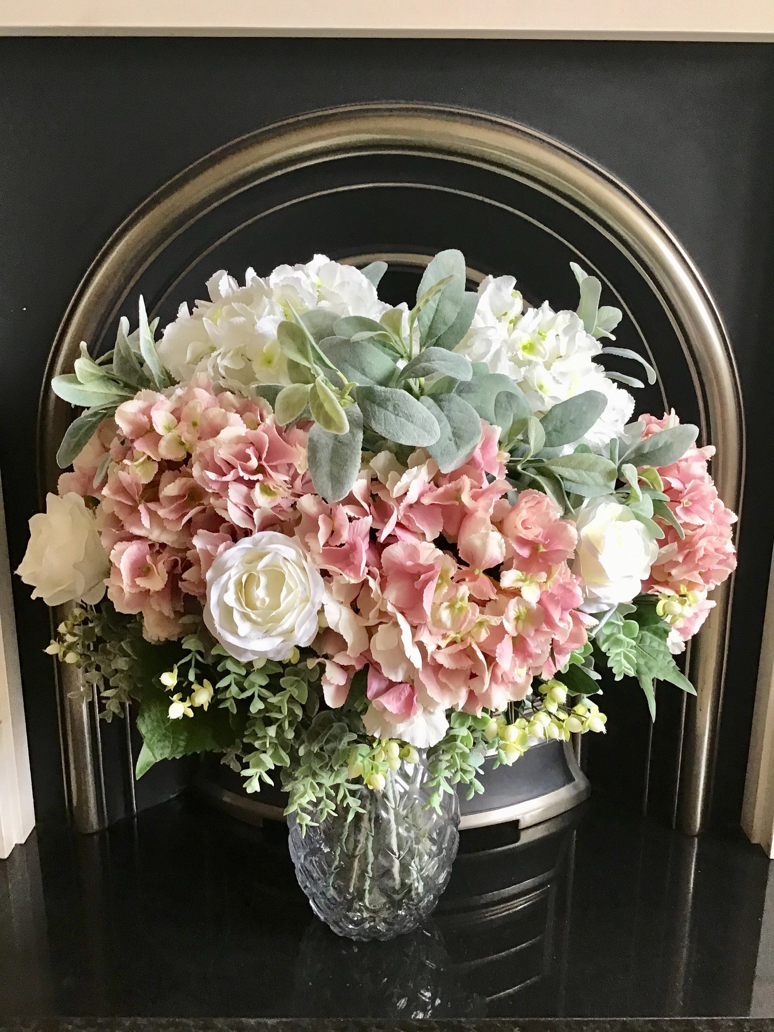 EXTRA LARGE Artificial Flowers Arrangement Hydrangea Rose Etsy