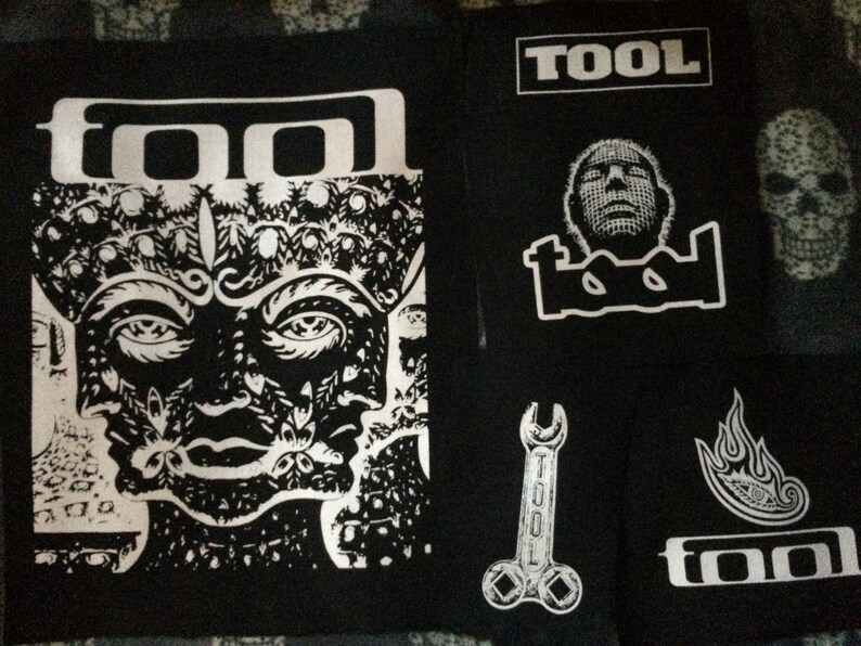 Tool Lateralus Head Undertow Aenima Demo Wrench Back Patch Black Canvas Salival 10,000 Days