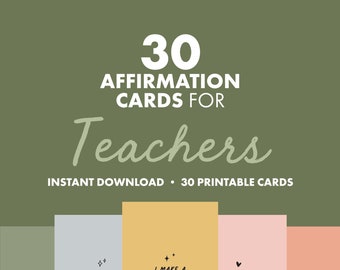 Teacher Affirmations Etsy