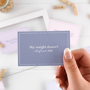 Affermazioni positive per l'immagine corporea, Autoaffermazioni Immagine corporea, Carte positive per il corpo, Carte di affermazione Positività corporea, Regali di amore per se stessi