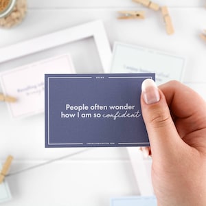Afirmaciones de exámenes para la ansiedad, palabras de afirmación para realizar exámenes, tarjetas de afirmación para aliviar el estrés, poderosas afirmaciones de confianza