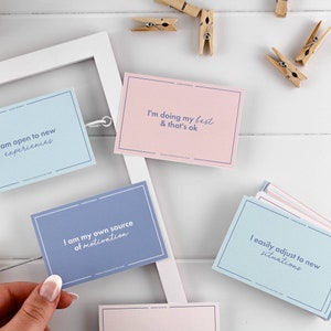 Positive Affirmationskarten zum Ausdrucken, Vertrauen Geschenke, ich bin Affirmationskarten, Affirmationen zum Download, glaube an dich selbst Zitate Karten