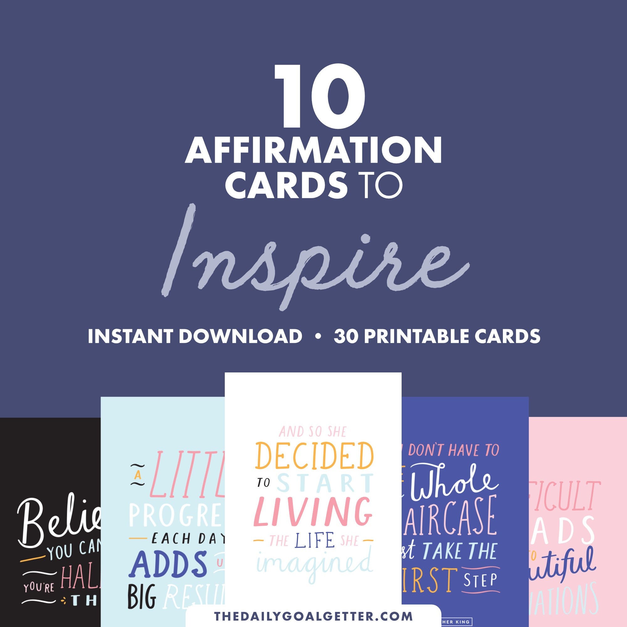 Motivational Quotes for Kids Motivational Card Set | Etsy