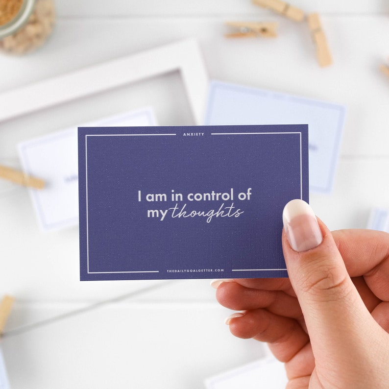 Printable Affirmation Cards Anxiety Relief for Kids, Vision Board Cards, Vision Board Printables, Vision Board Affirmations, Anxiety Gifts image 2