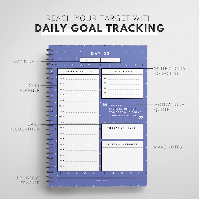 2021 Goal Planner Printable Goal Planner 2021 Goal Setting Etsy