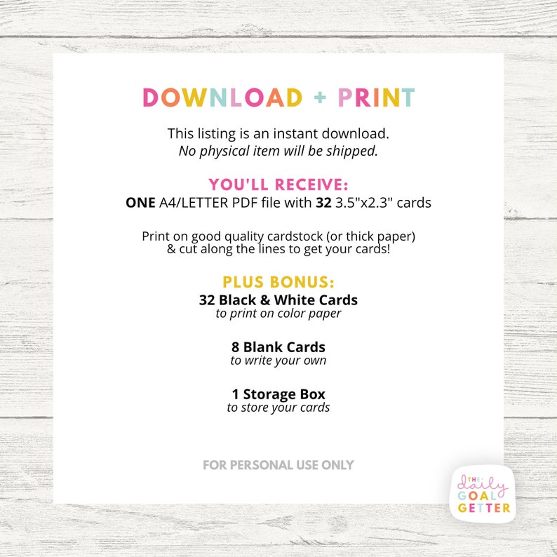 Printable Affirmation Cards Anxiety Relief for Kids, Vision Board Cards, Vision Board Printables, Vision Board Affirmations, Anxiety Gifts image 3