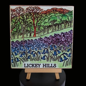 Handcrafted Lickey Hills Ceramic Tile